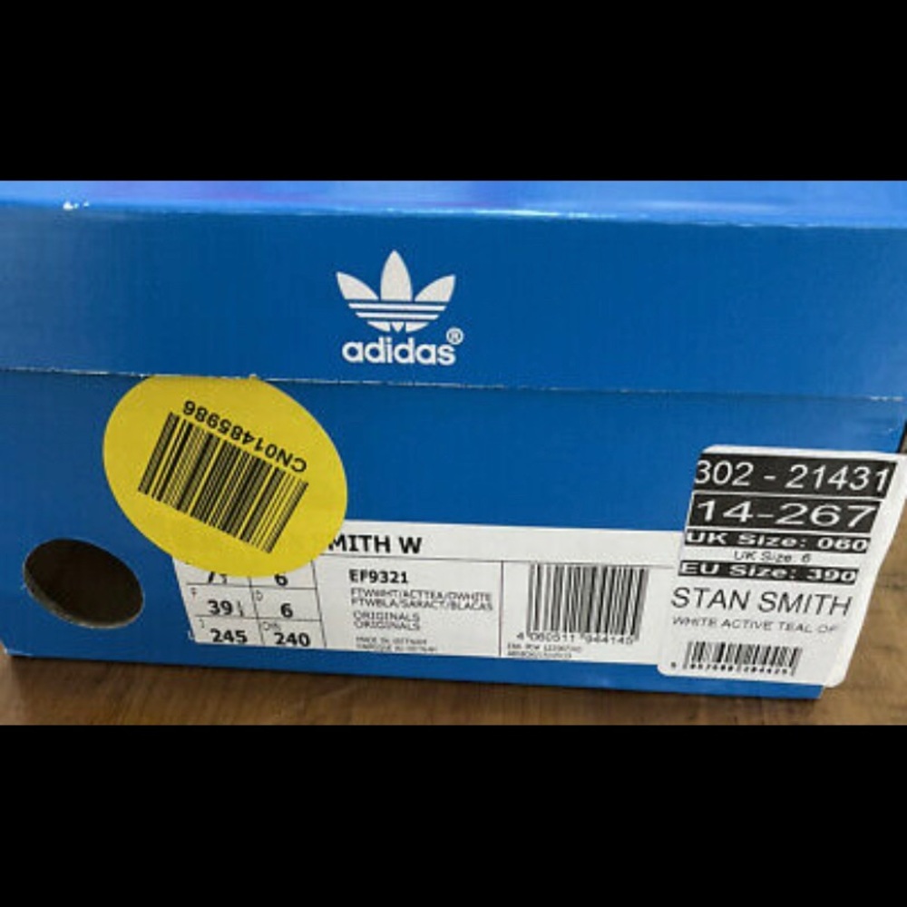 ADIDA STAN SMITH NEW SIZE  7.5 Men/SIZE 9 WOMEN adidas Stan Smith Active Teal